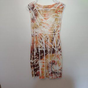 Mudd multi color v neck summer sleeveless dress